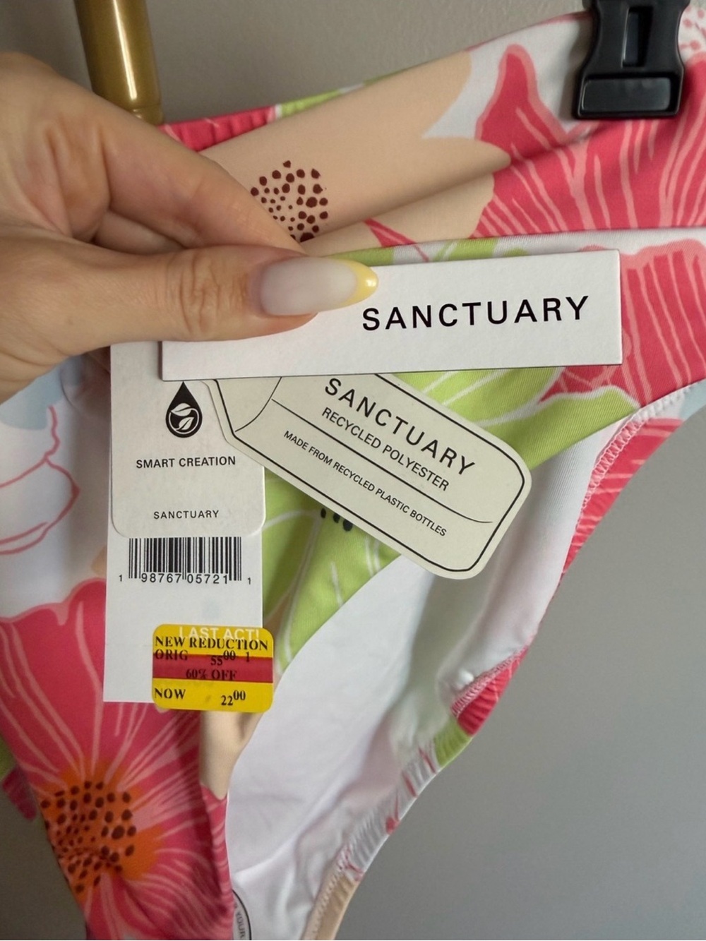 NWT Sanctuary Floral Bikini Bottom – Size XL - Picture 2 of 4
